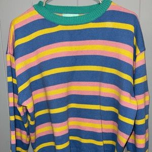 Clad and Cloth Striped Sweater